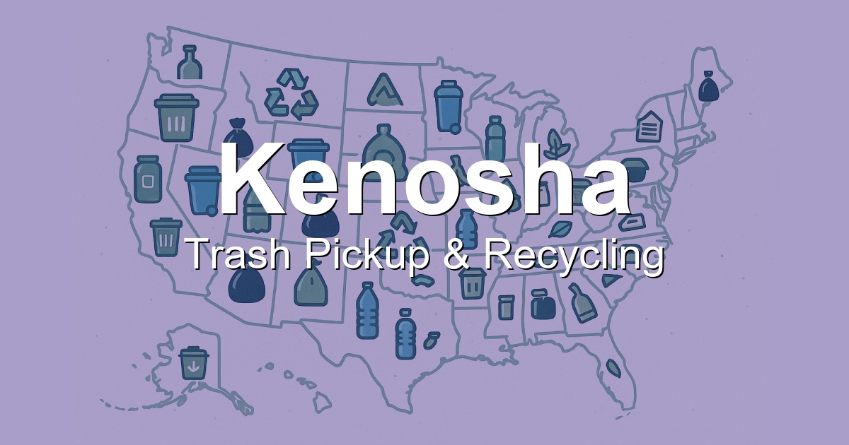 Trash Pickup Schedule Recycling Info in Kenosha WI BinLoop com