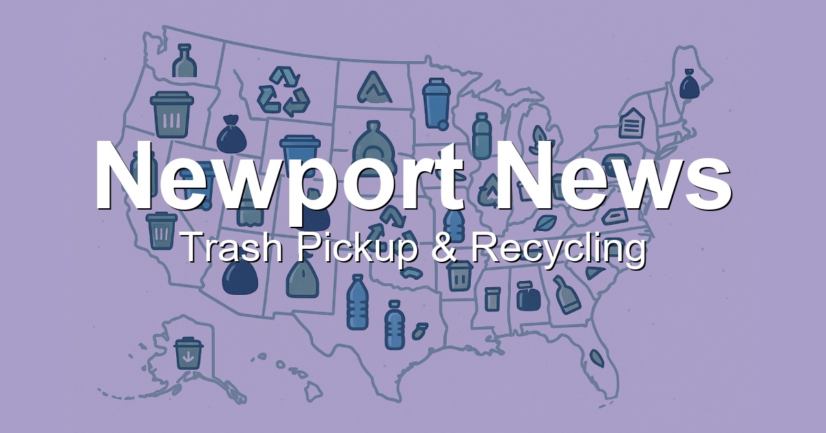 Trash Pickup Schedule Recycling Info in Newport News VA BinLoop com